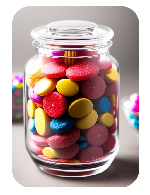 Retro Candy Sweet Jar